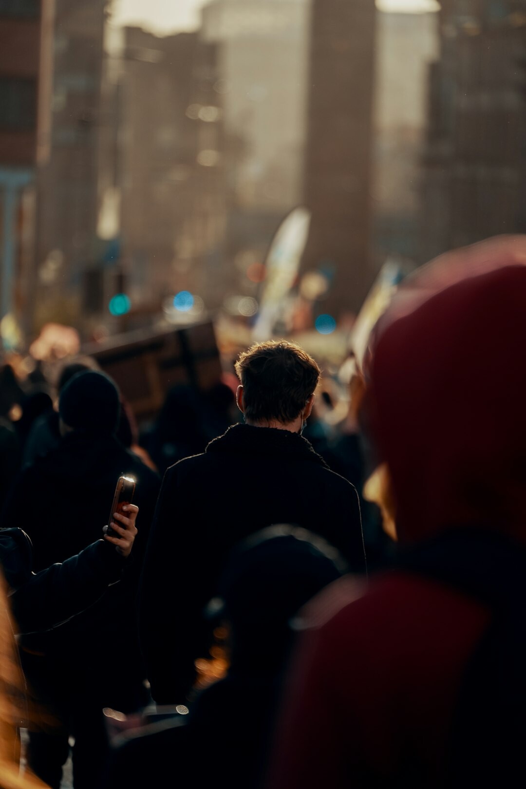 public protest scene