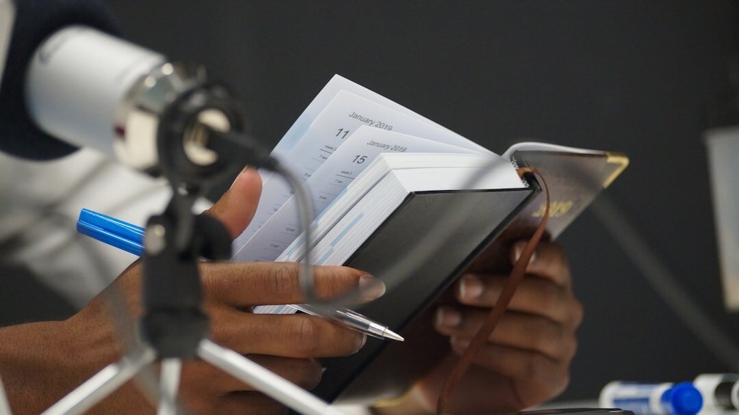 investigator examining documents